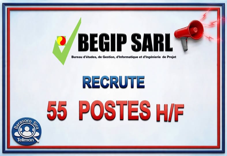 Offre d'emploi : 🔹 𝟮𝟬 𝗠É𝗖𝗔𝗡𝗜𝗖𝗜𝗘𝗡𝗦 𝗦𝗘𝗡𝗜𝗢𝗥𝗦 𝗤𝗨𝗔𝗟𝗜𝗙𝗜É𝗦, 🔹 𝟭𝟱 𝗦𝗢𝗨𝗗𝗘𝗨𝗥𝗦 𝗦𝗣É𝗖𝗜𝗔𝗟𝗜𝗦É𝗦, 🔹 𝟮𝟬 𝗙𝗢𝗥𝗘𝗨𝗥𝗦 𝗘𝗧 𝗔𝗜𝗗𝗘𝗦-𝗙𝗢𝗥𝗘𝗨𝗥𝗦 chez BEGIP