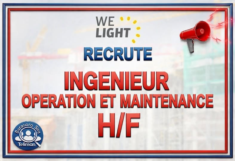 Offre d'emploi :  𝗜𝗡𝗚𝗘𝗡𝗜𝗘𝗨𝗥 𝗢𝗣𝗘𝗥𝗔𝗧𝗜𝗢𝗡 & 𝗠𝗔𝗜𝗡𝗧𝗘𝗡𝗔𝗡𝗖𝗘 (𝗛/𝗙) chez 𝗪𝗘𝗟𝗜𝗚𝗛𝗧