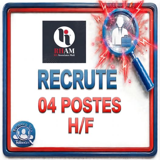 Offre d'emploi : 𝟭️ 𝗔𝗚𝗘𝗡𝗧(𝗘) 𝗖𝗢𝗠𝗠𝗘𝗥𝗖𝗜𝗔𝗟(𝗘) 𝟮️ 𝗘𝗟𝗘𝗖𝗧𝗥𝗢𝗠𝗘𝗖𝗔𝗡𝗜𝗖𝗜𝗘𝗡(𝗡𝗡𝗘) 𝟯️ 𝗖𝗢𝗡𝗗𝗨𝗖𝗧𝗘𝗨𝗥 𝗗𝗘 𝗖𝗛𝗔𝗥𝗚𝗘𝗨𝗥𝟰️⃣ 𝗥𝗘𝗦𝗣𝗢𝗡𝗦𝗔𝗕𝗟𝗘 𝗗𝗘𝗦 𝗢𝗣𝗘𝗥𝗔𝗧𝗜𝗢𝗡𝗦 𝗖𝗢𝗠𝗠𝗘𝗥𝗖𝗜𝗔𝗟𝗘𝗦    chez 𝗥𝗛 𝗔𝗦𝗦𝗢𝗖𝗜𝗔𝗧𝗘𝗦 𝗠𝗔𝗟𝗜