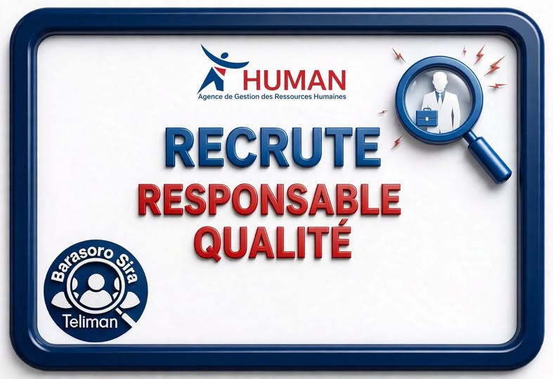 Offre d'emploi : 𝐑𝐄𝐒𝐏𝐎𝐍𝐒𝐀𝐁𝐋𝐄 𝐐𝐔𝐀𝐋𝐈𝐓É chez DS / DRQHSE
